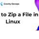 How to Zip a File in Linux