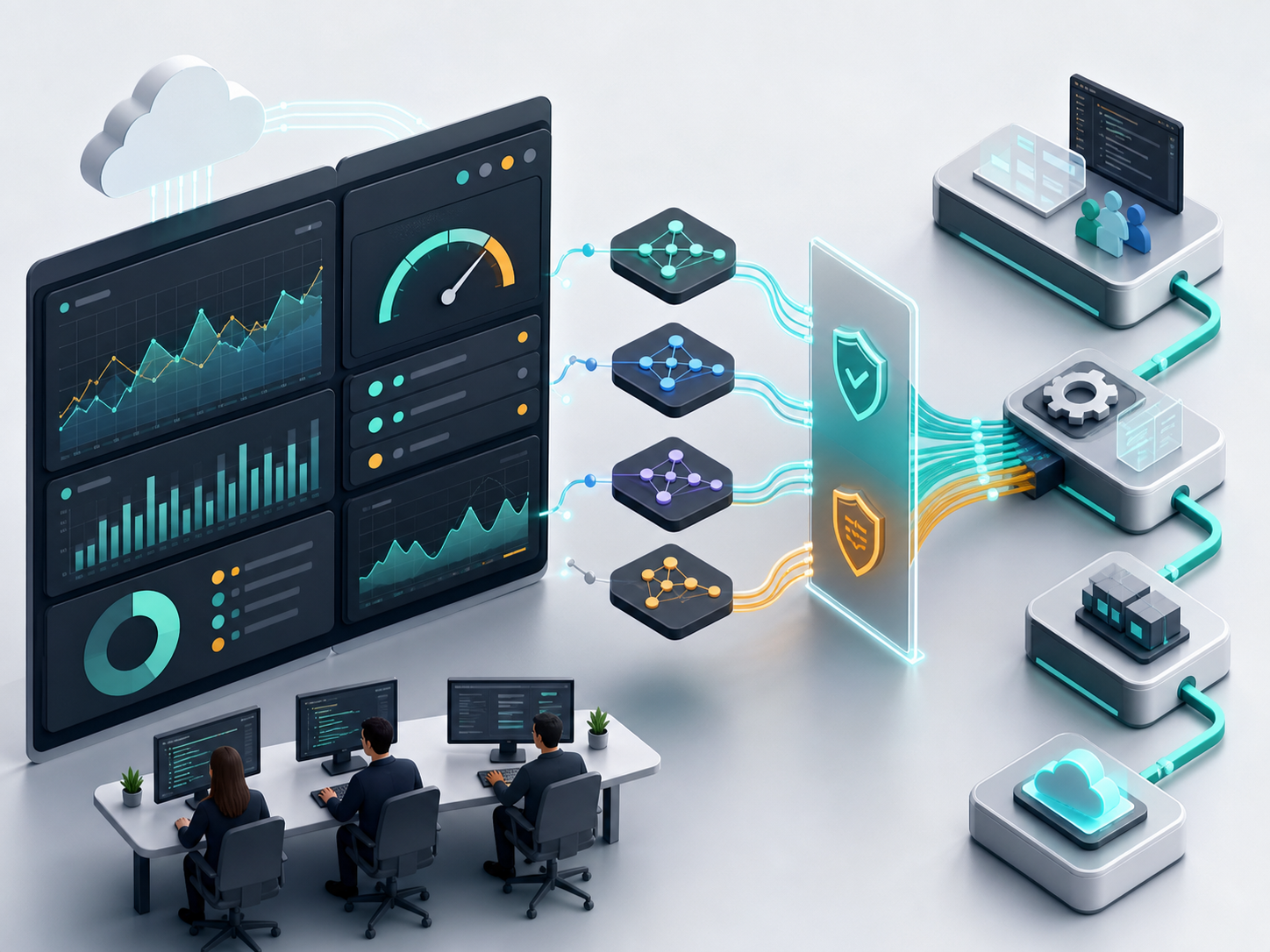 Cloud operations dashboard monitoring AI coding model cost and latency