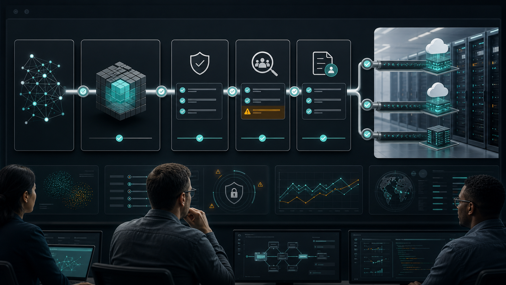 DevOps teams reviewing AI model release gates before production deployment