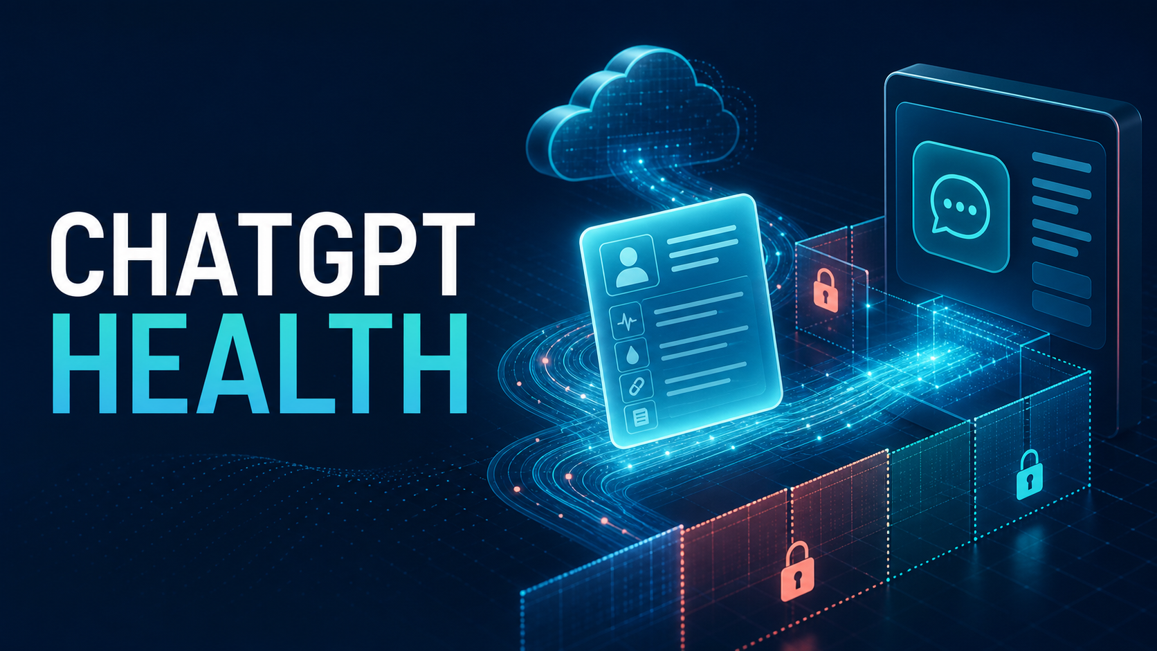 ChatGPT Health connected records passing through secure cloud data boundaries