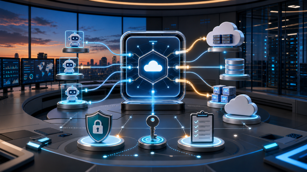 Secure managed MCP gateway connecting AI agents to cloud services