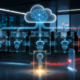 AI chatbot agents connected to a shared cloud runtime with a highlighted permission key and contained rogue path