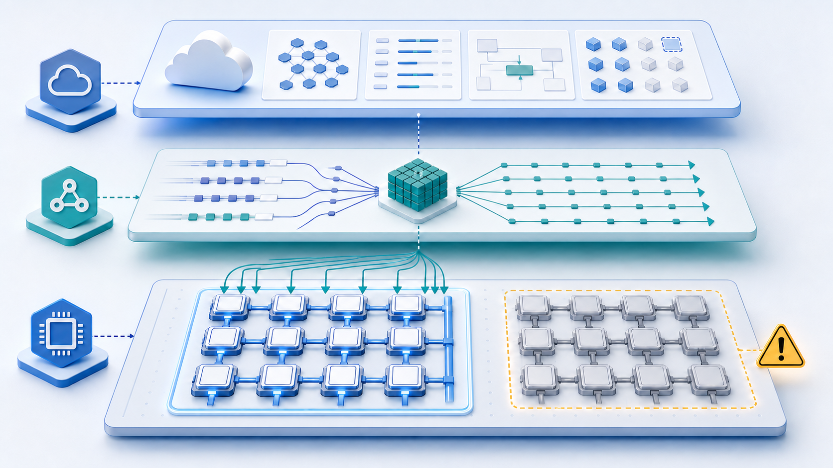 Platform architecture showing GKE and Ray scheduling one intact TPU slice for an AI workload.