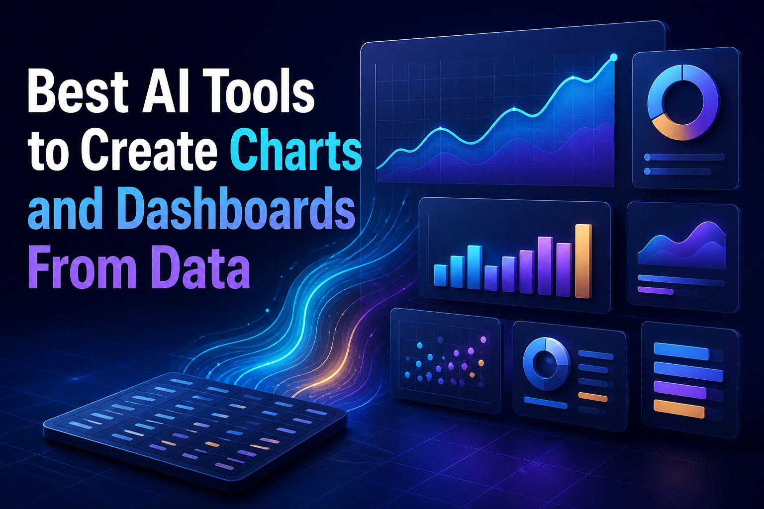 Best AI tools to create charts and dashboards from data