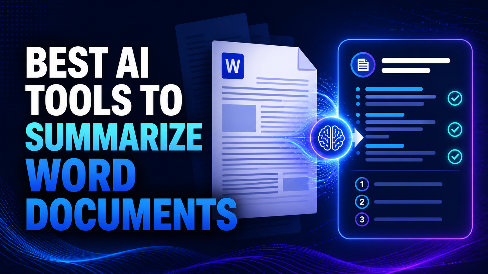 Best AI tools to summarize Word documents with AI-generated summary and verification checklist