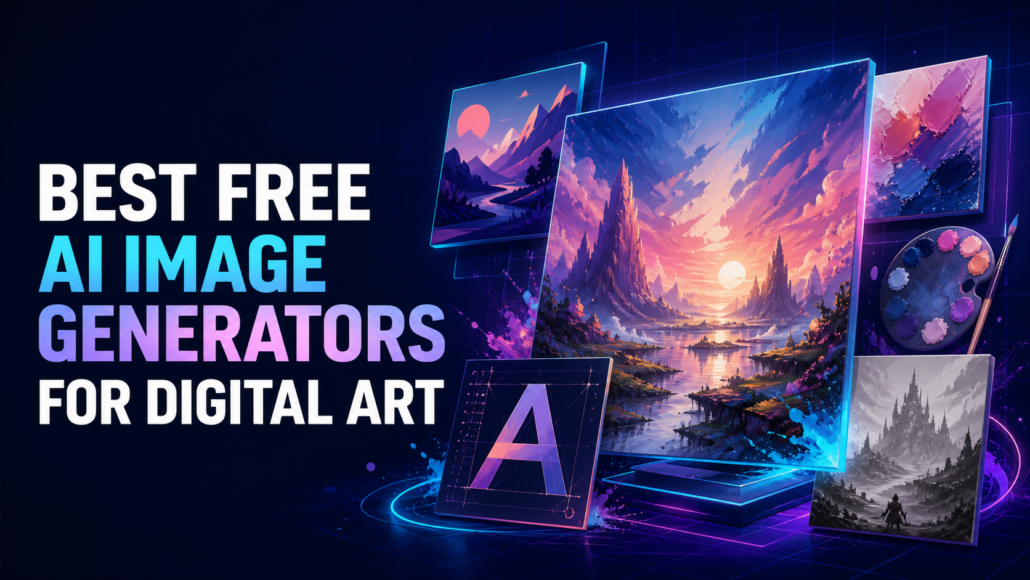 Best free AI image generators for digital art comparison