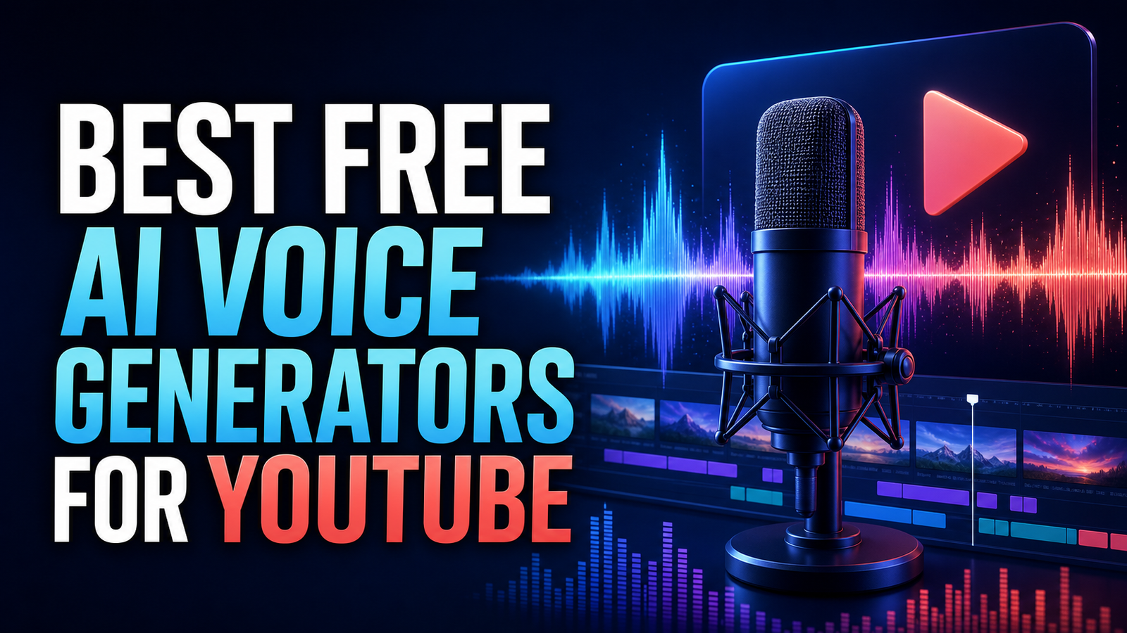 Best free AI voice generators for YouTube comparison