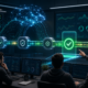 AI-powered CI/CD pipeline with engineers reviewing an approval gate before deployment