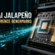 OpenAI Jalapeño inference accelerator illustrated inside a data-center rack with token streams