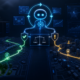 Illustration of a self-improving AI agent choosing between a verified route and a misleading high-scoring shortcut