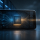 Editorial illustration of a smartphone with an efficient on-device AI accelerator connected to a restrained cloud service