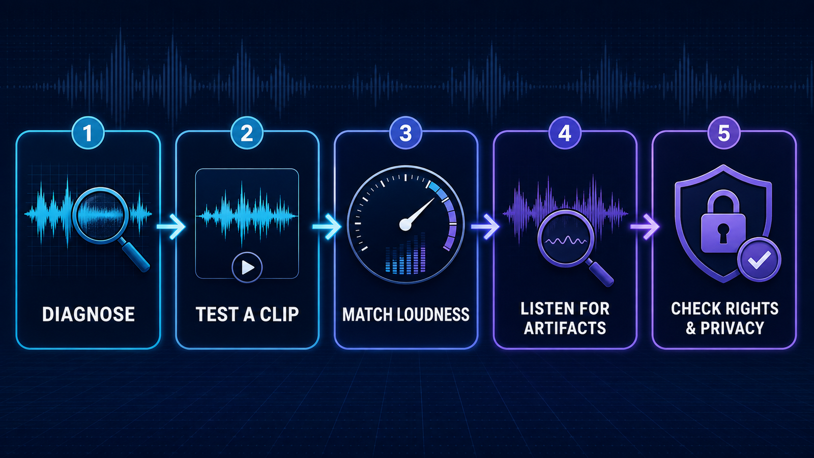 Best free AI audio enhancers for voice recordings selection workflow