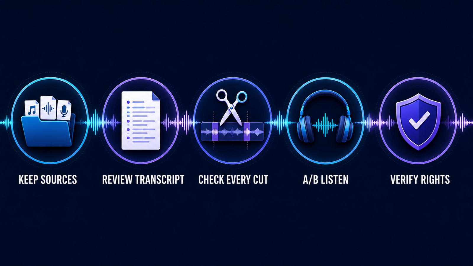 Best free AI podcast editing tools workflow from recording to export