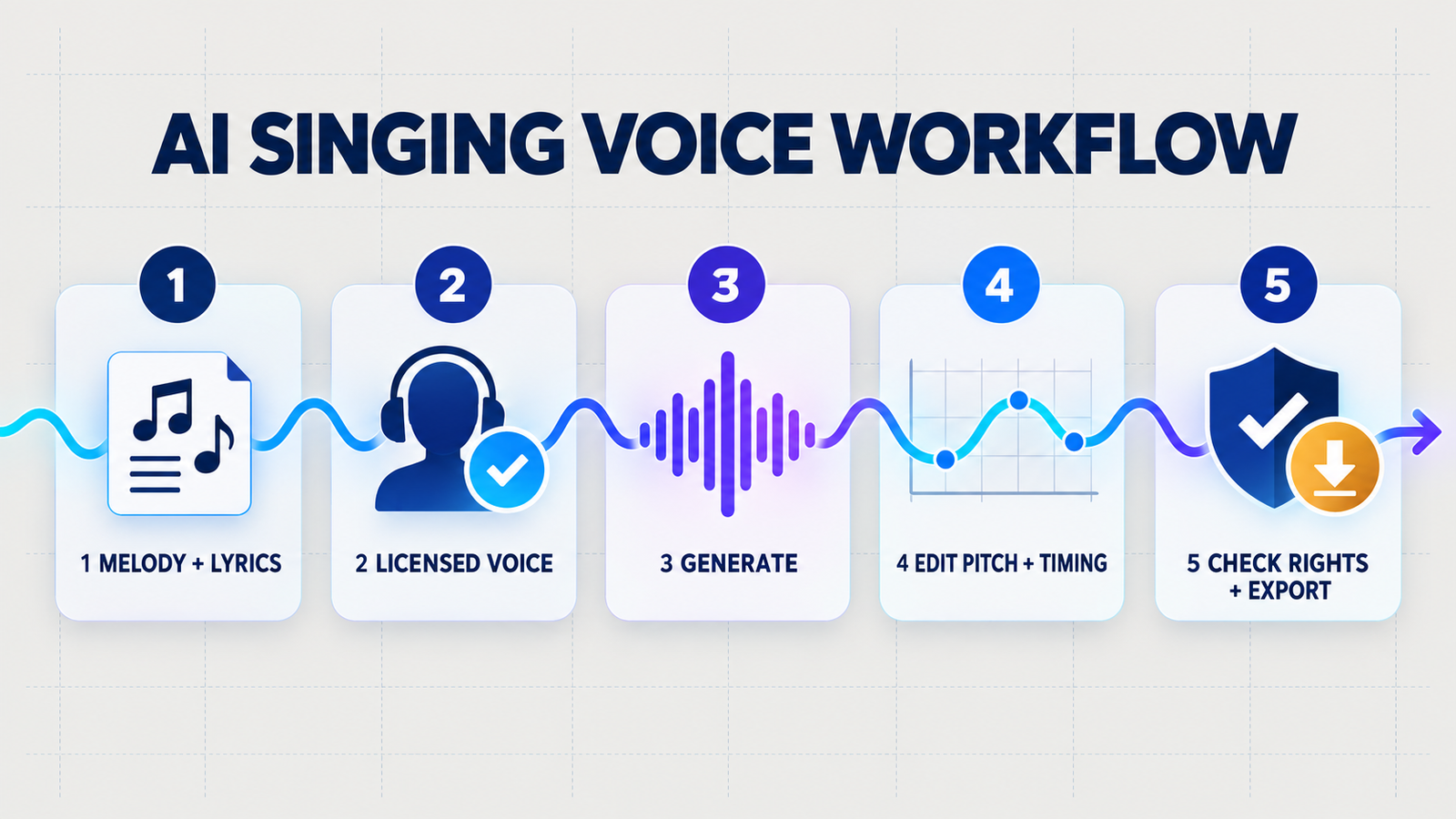 Best free AI singing voice generators workflow from melody to rights-checked export