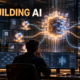 Human researcher overseeing monitored AI agents that help build a next-generation model.