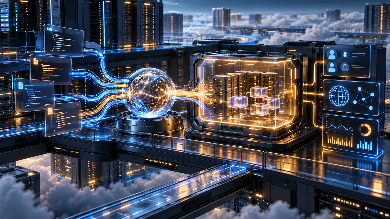 AWS and OpenAI managed agent architecture with secure cloud infrastructure, isolated runtime and observability