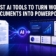 Best AI tools to turn Word documents into PowerPoint comparison