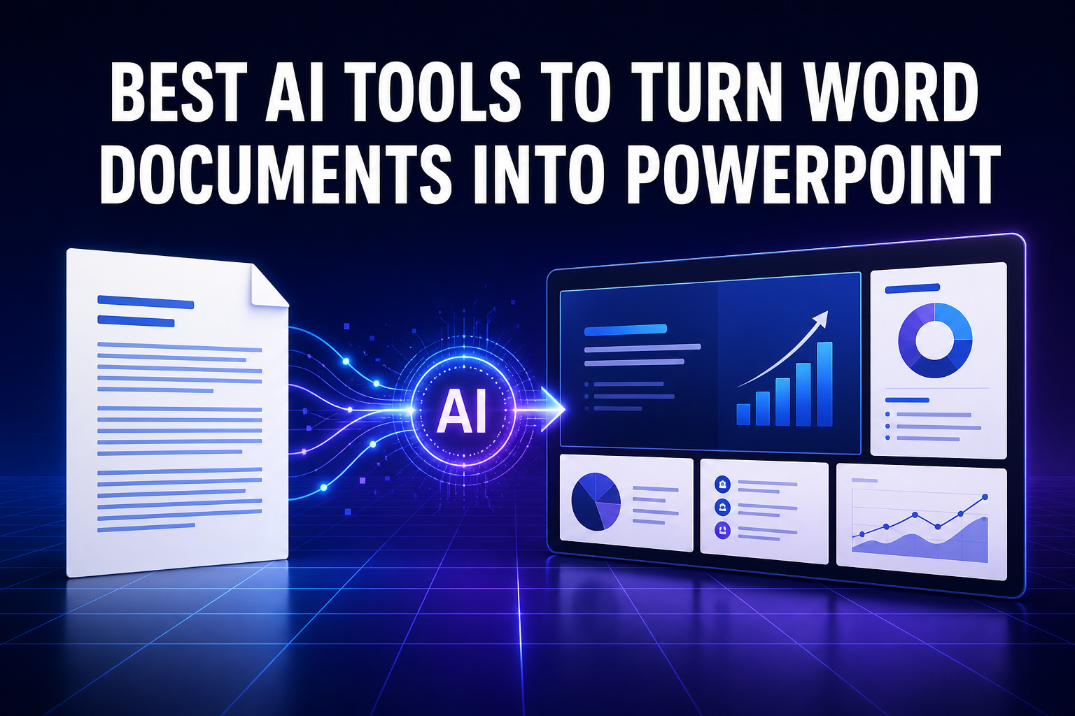 Best AI tools to turn Word documents into PowerPoint comparison