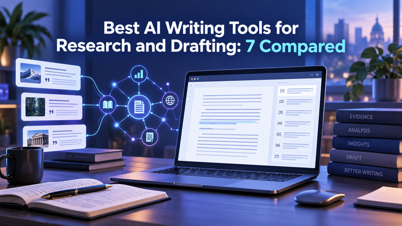 Best AI writing tools for research and drafting compared