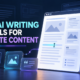 Best AI writing tools for website content comparison