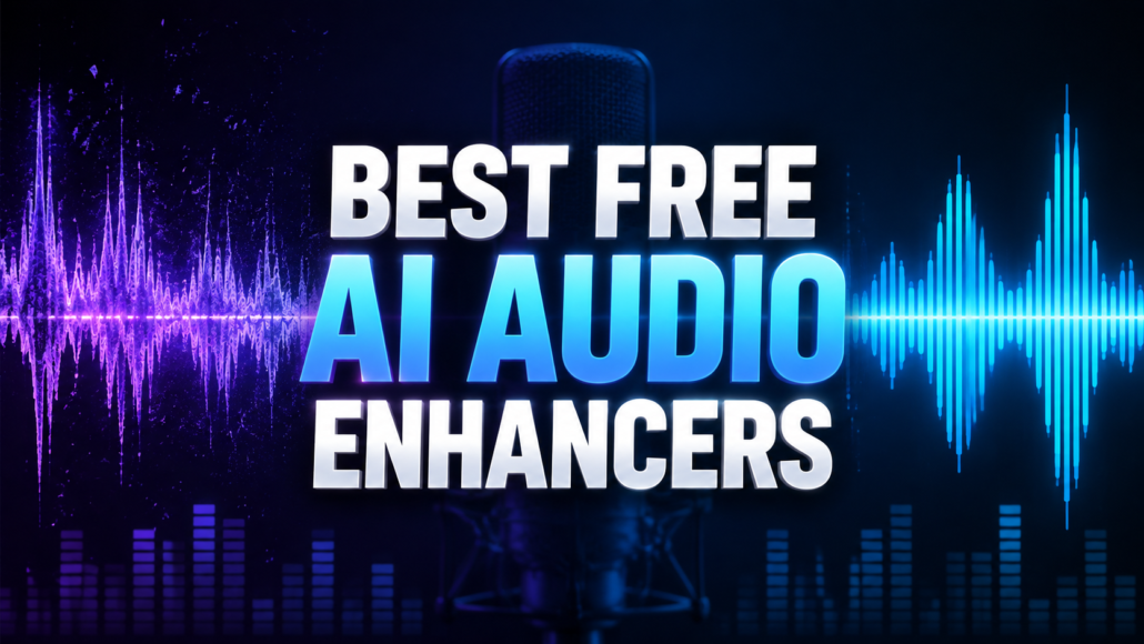 Best free AI audio enhancers for voice recordings comparison