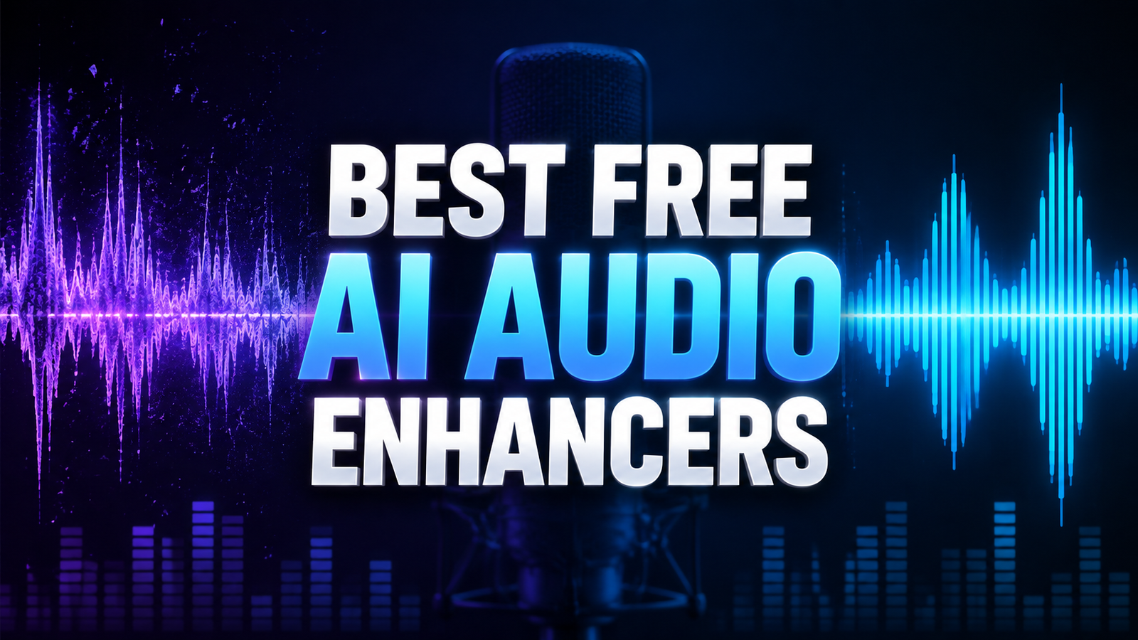 Best free AI audio enhancers for voice recordings comparison