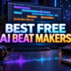 Best free AI beat makers for music producers in a modern digital studio