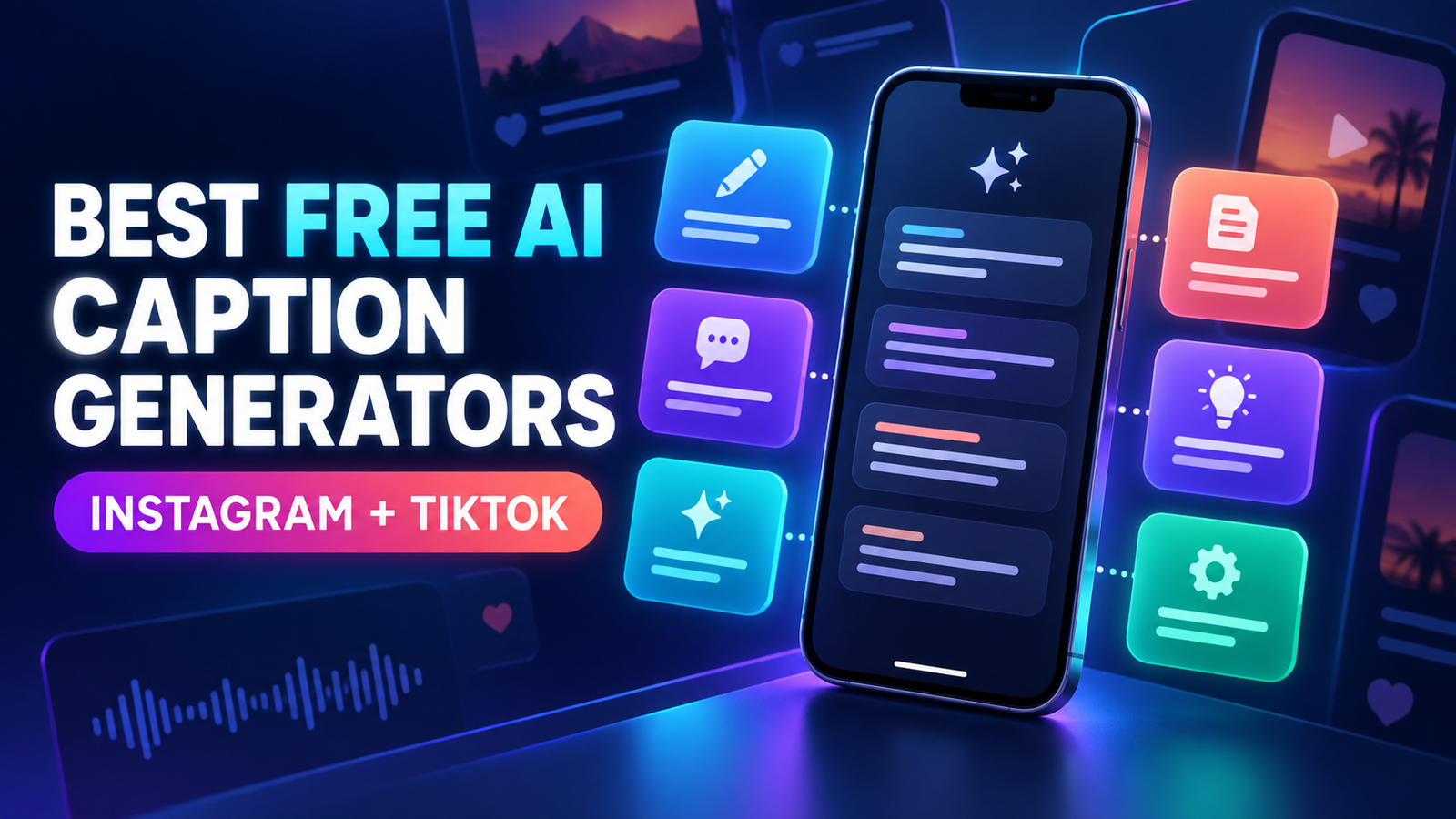 Best free AI caption generators for Instagram and TikTok comparison