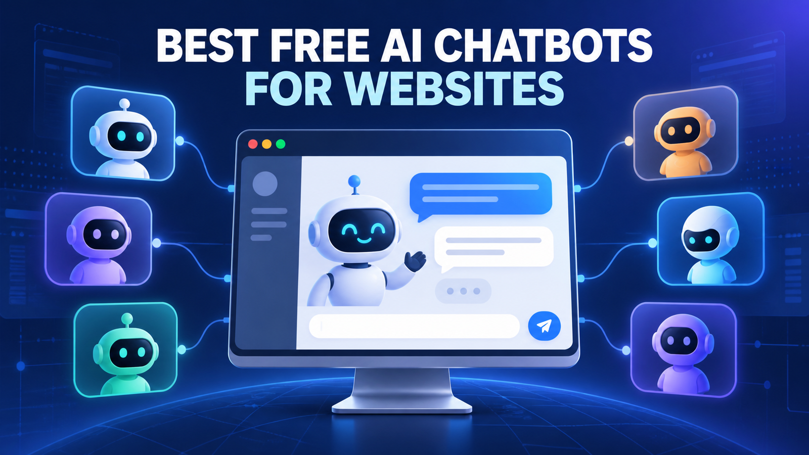 Best free AI chatbots for websites compared by limits and use case