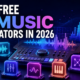 Best free AI music generators in 2026 comparison