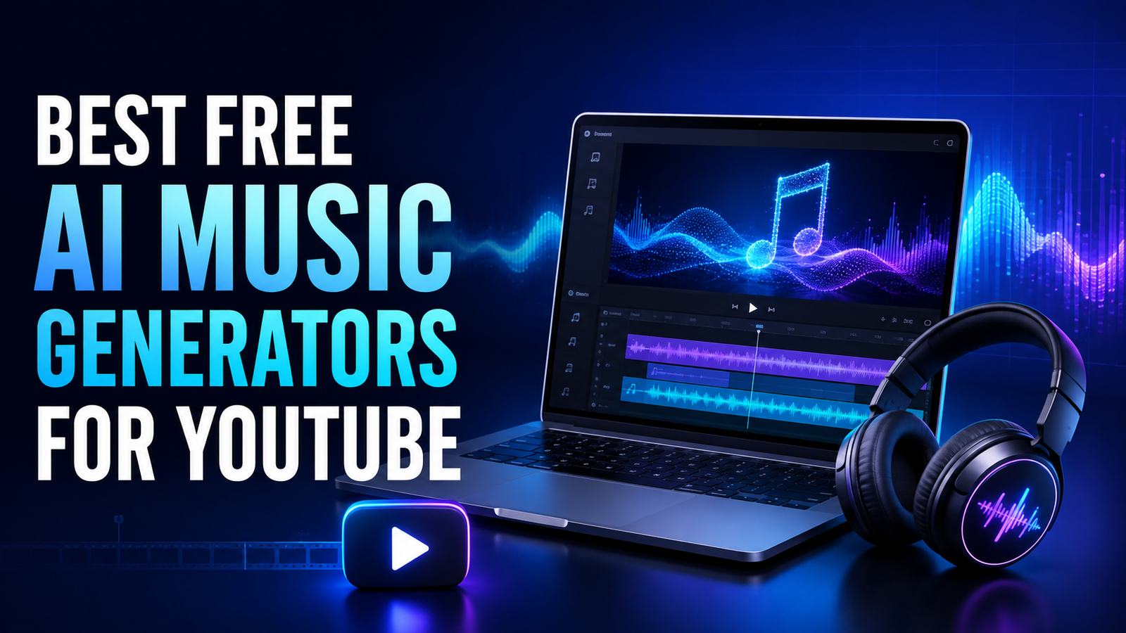 Best free AI music generators for YouTube comparison
