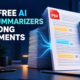 Best free AI PDF summarizers for long documents compared by limits and citations
