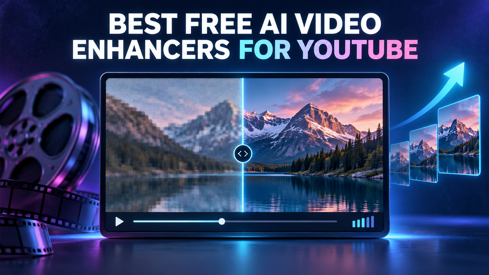 Best free AI video enhancers for YouTube comparison