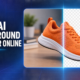 Free AI background remover online showing a sneaker before and after background removal