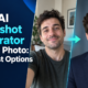 Free AI headshot generator transforming a casual photo into a professional portrait