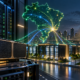 Editorial illustration of localized AI processing and GPU infrastructure in a São Paulo cloud region