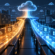 Abstract editorial illustration of GPT-6 Sol and Luna model tiers routing software and cloud workloads