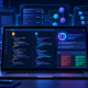 Developer workspace showing JavaScript and TypeScript code, repository context and an AI-assisted diff