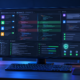 Modern VS Code-style workspace comparing several AI coding assistants with code diff, tests and security controls