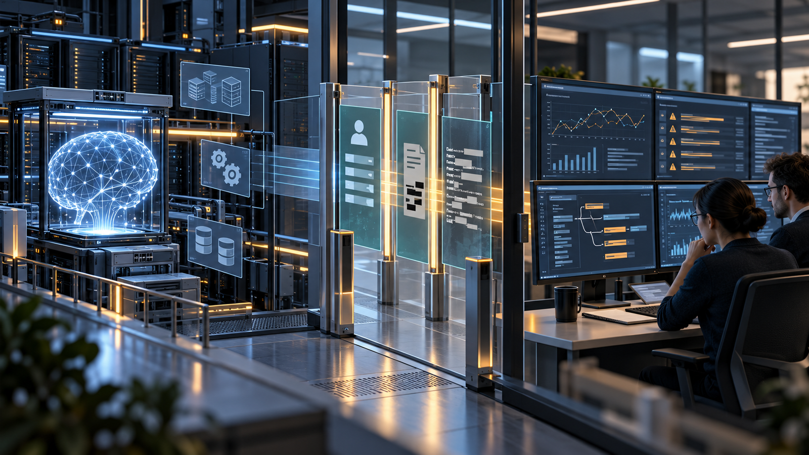 Independent AI evaluator reviewing model behavior, safeguard telemetry and incident evidence through a controlled audit boundary